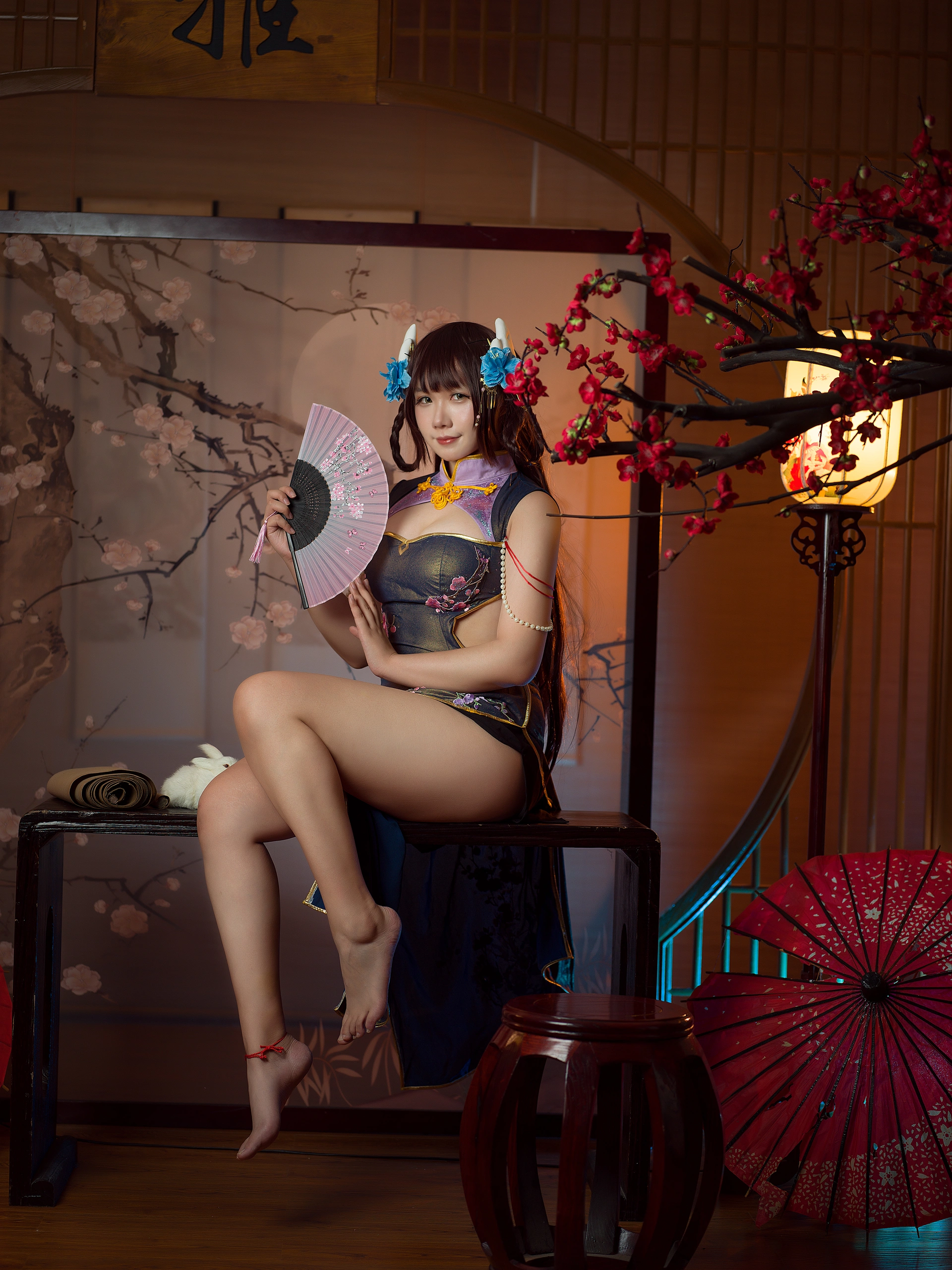 麻花酱 – NO.103 比睿旗袍+泳装 1